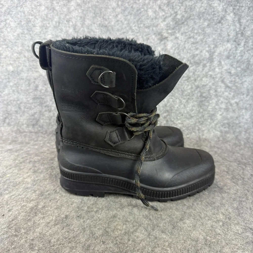 SOREL Badger Womens Sz 6 Winter Snow Boots Removable Felt Liners Canada NICE!